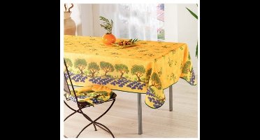 Provençaals Rechthoekig Vlekbestendig Tafelkleed Olijfboom 100% Polyester