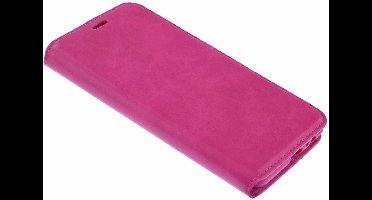 Ntech Luxe Pink/Roze TPU / PU Leder Flip Cover met Magneetsluiting voor Geschikt voor Samsung Galaxy A7 2018