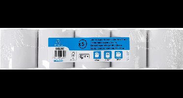 Exacompta 50x Kassarol 80x80mm - 95m - 1 laag thermisch papier 44g/m2 - groot aantal meters - Wit - 44839E