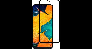 Ntech Screenprotector Geschikt voor Samsung Galaxy A50 full cover Screenprotector Tempered Glass - Zwart