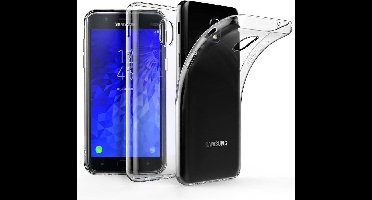 Ntech Hoesje Geschikt Voor Samsung Galaxy J7 2018 Transparant Clear TPU hoesje