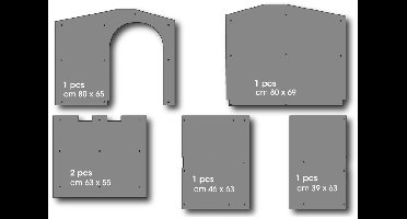 Bama Pet Kit Isolatiepanelen Hondenhok Groot