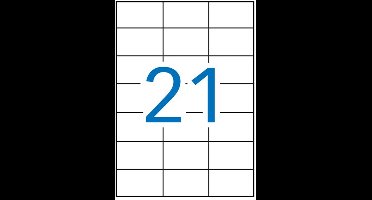 Apli laser A4 etiketten 70x42.2mm 2100x