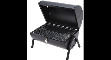 BBQ - tafel model - houtskool - cilindervorm - 2 zijdig bruikbaar