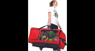 Spordas sporttas Big Red Megabag met 11 vakken en wielen.