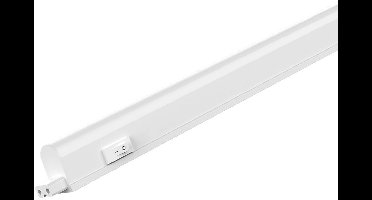 LED T5 Armatuur 60cm - Kingtron - 7W 780lm - Koppelbaar - 840 Natuurlijk Wit 4000K - Compleet met Aansluitsnoer & aan-/uitknop