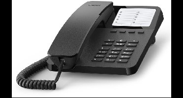 Vaste telefoon - 4 directe geheugens - 10 verkort kiesgeheugens - zwart - analoog - 400