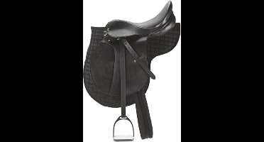 Kerbl Ponyzadel leer zwart