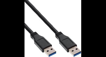 USB naar USB kabel - USB3.0 - tot 2A / zwart - 3 meter