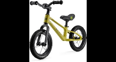Kinderkraft ETER Loopfiets - Voor Kinderen vanaf 2 Jaar tot 35 kg - Verstelbaar Zadel, 12" PU-wielen en Eco-Leren Zitting - Lime
