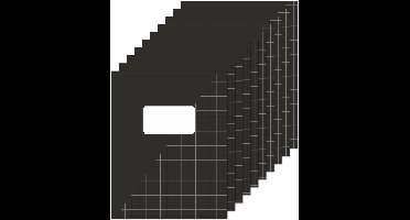 Kangaro schriften A5 - met ruit 10mm - zwart - 10 stuks - K-583002