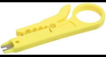 LSA montagetang met kabelstripper / geel
