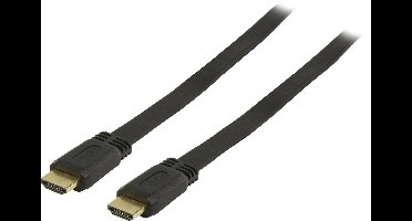 Platte HDMI kabel - versie 1.4 (4K 30Hz) / zwart - 1 meter
