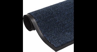 Drooglopmat rechthoekig getuft 120x180 cm blauw