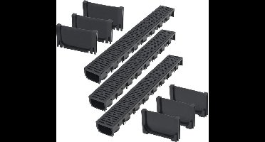 vidaXL - Afvoergoten - 3 - m - kunststof