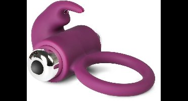 Vibrerende Cockring Bunny – Paars – Penis Ring – Silicone – Voor Koppels