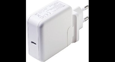 Dehner Elektronik Reislader 60 W 1x USB-C USB PD, USB PD 3.0, QC 3.0 Wit Met adapter voor Europa, Met adapter voor Vere