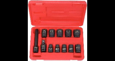 KS Tools Zeskants slagdoppen set kort 1/2'' 12-delig 515.0112