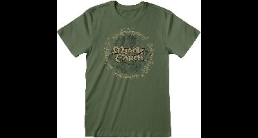 The Lord Of The Rings Middle Earth Heren T-shirt - olijf - L
