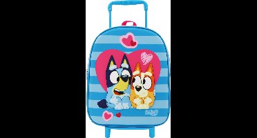 BLUEY in Love Trolley Rugzak School Tas Vakantie Tripjes 3-6 Jaar