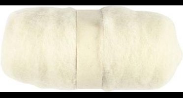 Creativ Company Gekaarde Wol 100gr Wit