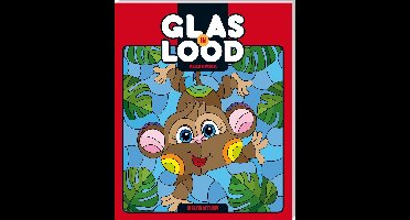 Glas-in-lood kleurboek Dierentuin