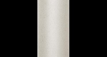 Partydeco Beige tule - 30 cm breed x 9 meter