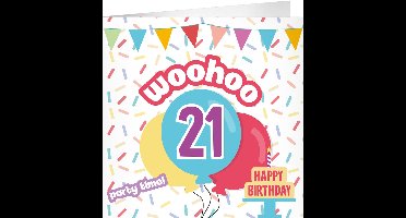 XL Greeting Cards - 21 jaar