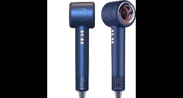 Föhn met Diffuser - Haar Drogen - Snel Drogen - Ionische Krullen - Haardroger - Ionentechnologie - Blauw - PRO Versie