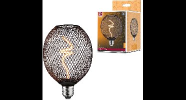 Metallic Glow Standaard 230 V LED Globe 160lm 4W 1800K dimbaar Zwart