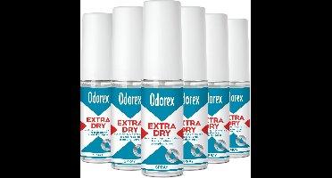 Odorex Extra Dry Anti-Transpirant Spray - 6x 30ml - Voordeelverpakking