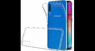 Ntech Hoesje Geschikt Voor Samsung Galaxy A50 TPU Back hoesje - Transparant