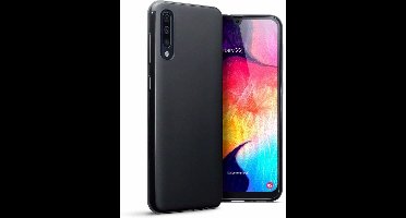 Ntech Hoesje Silicone Hoesje Flexible & Scratch Resistent TPU Case Hoesje Geschikt Voor Samsung Galaxy A50 - Zwart