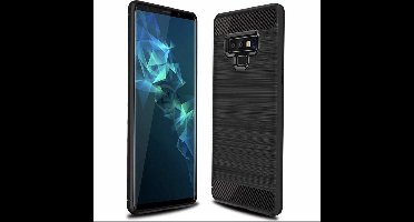 Ntech Soft Brushed TPU Hoesje Geschikt Voor Samsung Galaxy Note 9 - Matt Zwart