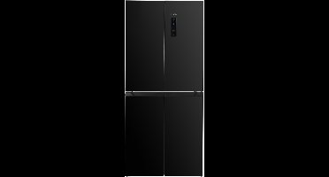 PRIMO PR182MD Koelvriescombinatie – Amerikaanse Koelkast – 4 deuren – No Frost - Energieklasse C – 362 liter (237 + 125) - Zwart