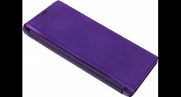 Ntech Paars LED Flip Cover Hoesje Geschikt Voor Samsung Galaxy S10e