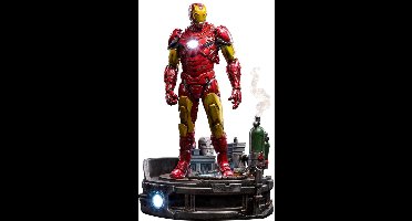 Iron Studios Marvel Deluxe Art Scale Statue 1/10 Iron Man Unleashed 23 cm Beeld