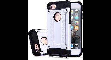 Ntech hoesje Geschikt voor iPhone 8 / 7- Armor Hoesje - Zilver