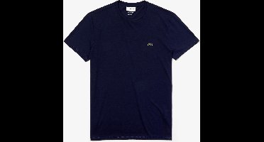 Lacoste Heren T-shirt - Navy Blue - Maat S