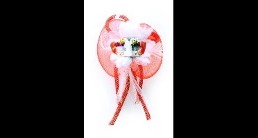 Rubie's Broche Bloem Tubes En Oogmasker Rood/wit