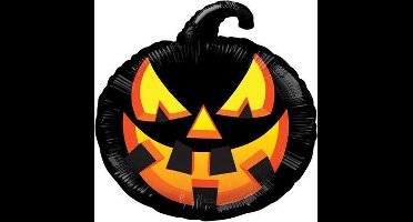 Halloween folieballon pompoen "scary pumpkin"