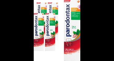 Parodontax - Tandpasta - Herbal Twist - Ginger & Mint - 75ml x 4