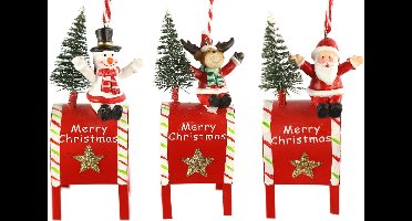 Countryfield Kersthanger O luca - 3 stuks rood