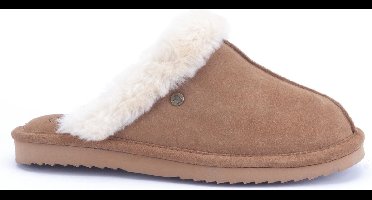 Warmbat Lismore Suede Dames Sloffen - Bruin - Maat 36