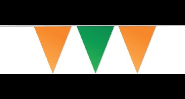 Vlaggenlijn oranje-groen 10 m - .