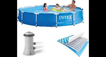Intex Metal Frame zwembad met Filterpomp (Ø366x76 cm)