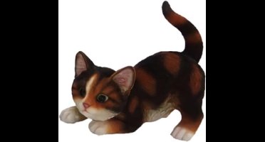 Esschert Design Poes 18 X 16,3 Cm Polyresin Donkerbruin