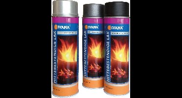 Ivana Hittebestendige Lak Zwart - 500ml