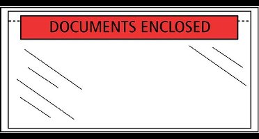 Paklijstenvelop quantore 225x122mm bedrukt