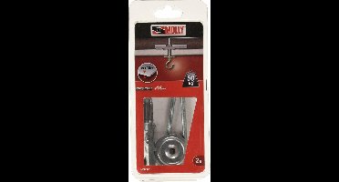 Plafondplug met haak 6x85mm 2st